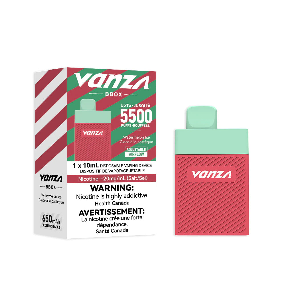Vanza Bbox 5500 Watermelon Ice Disposable Vape 20mg Provincial Lisgar Vape Shop Vanza Bbox 5500 Watermelon Ice Disposable Vape 20mg Provincial Lisgar Vape Shop