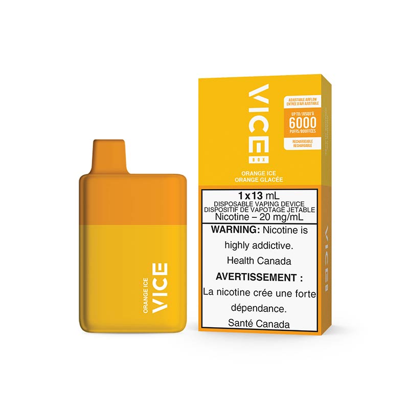 Vice box 6000 Orange Ice 20mg disposable vape provincial