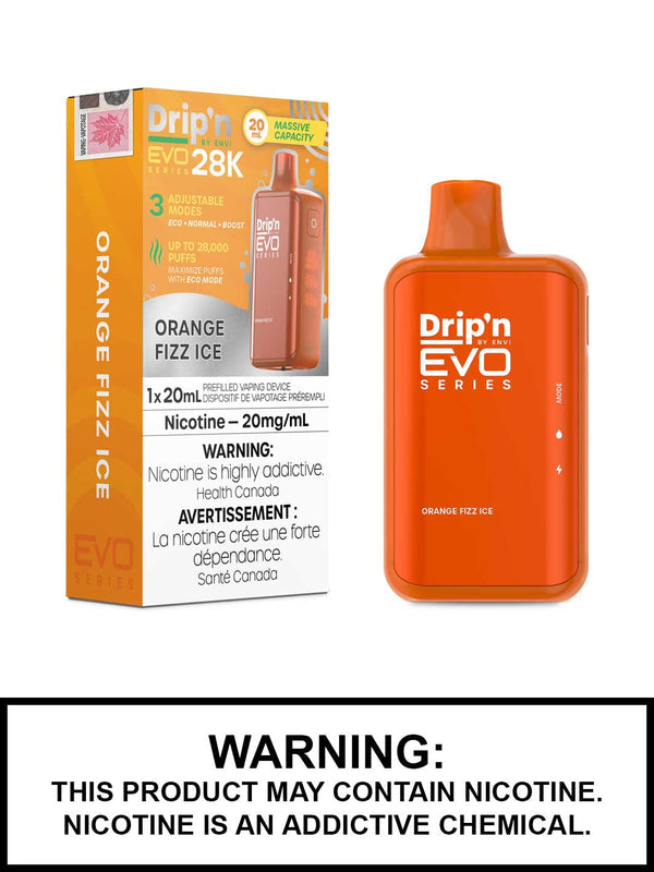 Drip‘n orange fizz 28k puffs disposable