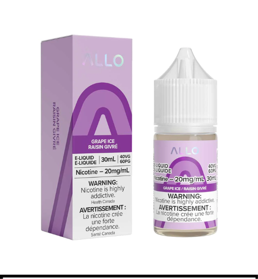 Allo e-liquid Grape Ice 20mg/mL 30mL