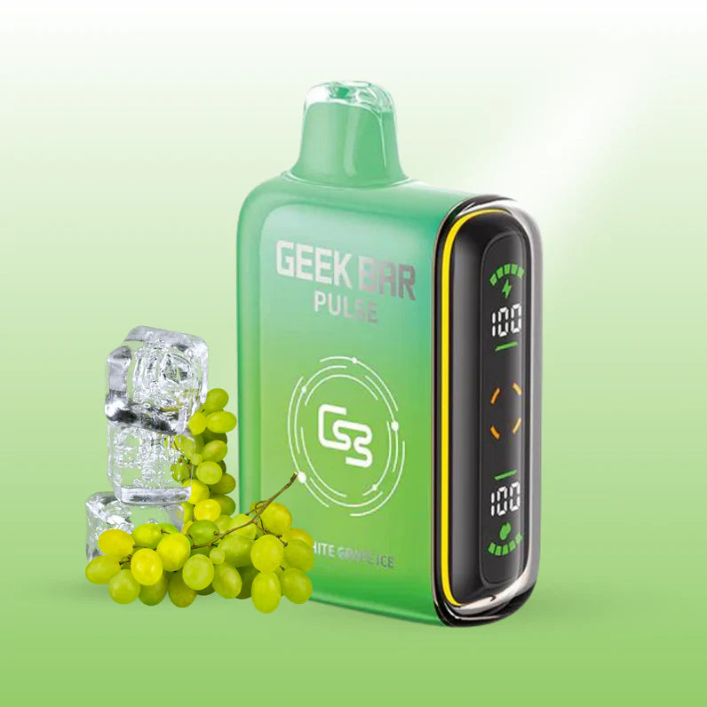 Geek bar pulse9000 White Grape Ice 20mg disposable (provincial)