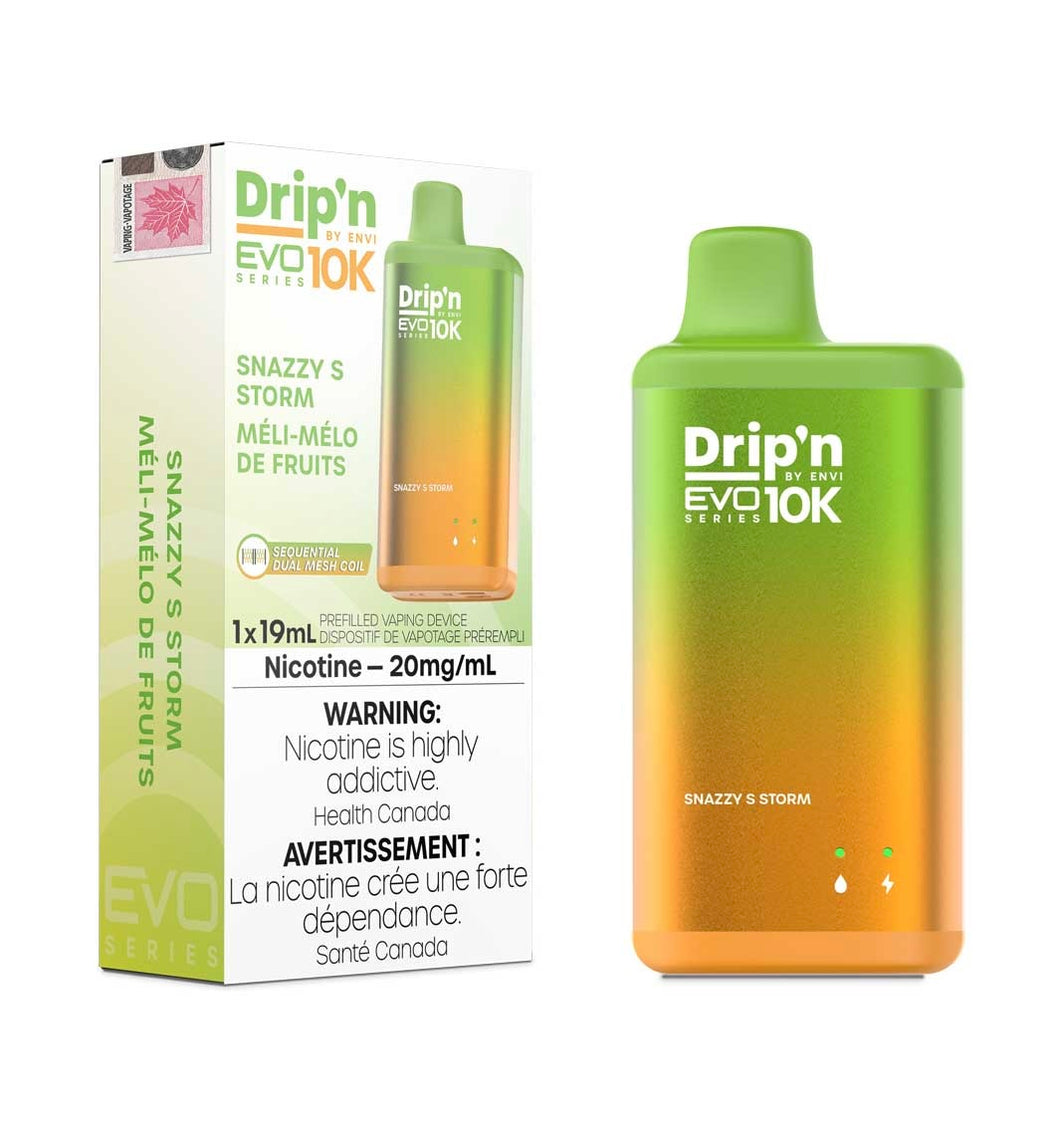 Drip’n evo 10k puffs Snazzy S Storm 20mg disposable