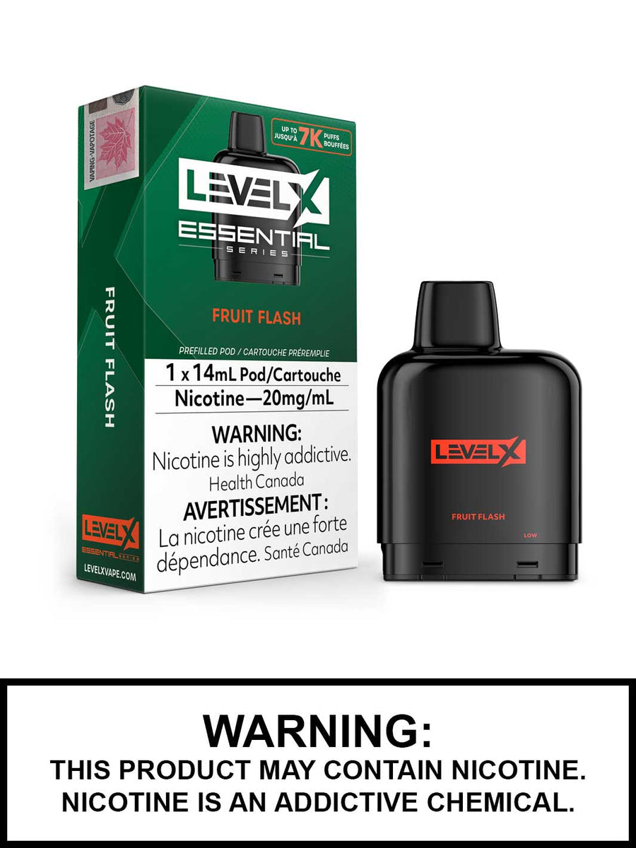 Level x pod essential series fruit flash 7k puffs 20mg