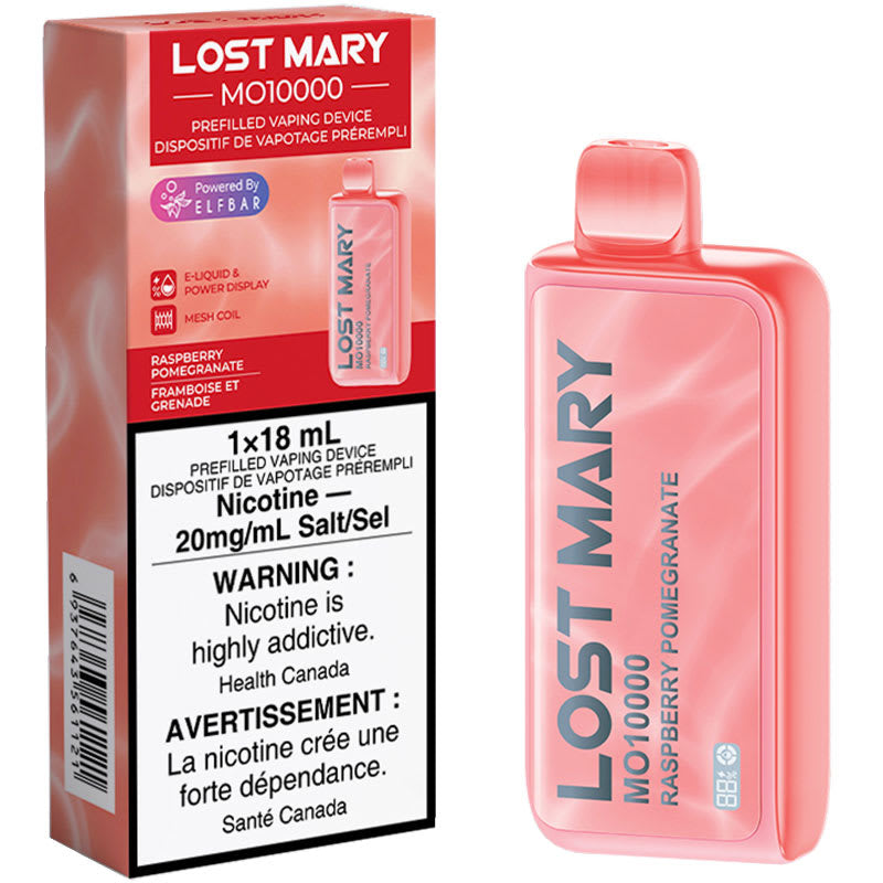 Lost Mary mo10000 raspberry pomegranate 20mg disposable