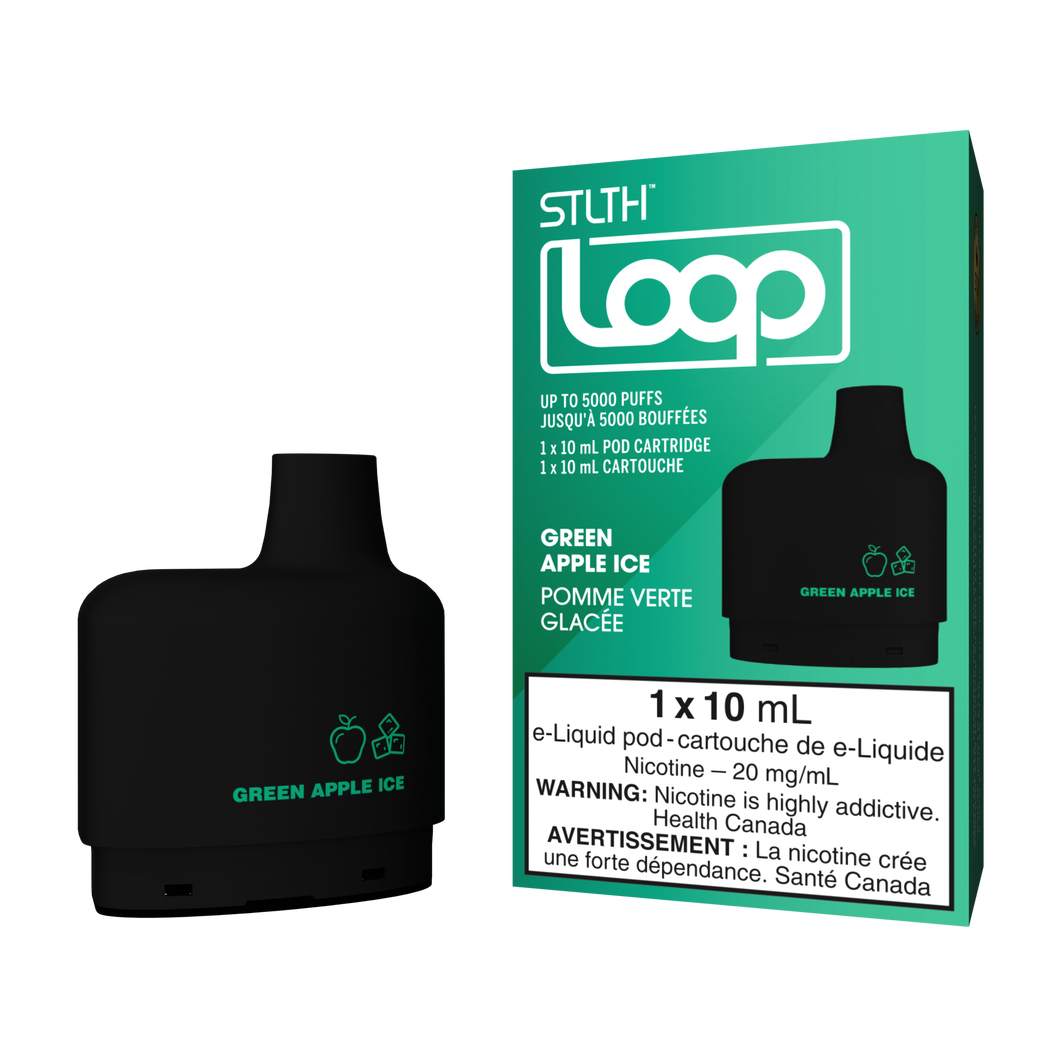 Stlth loop pod green apple ice 20mg