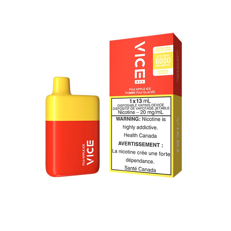 Vice box 6000 Fuji Apple Ice 20mg disposable vape provincial