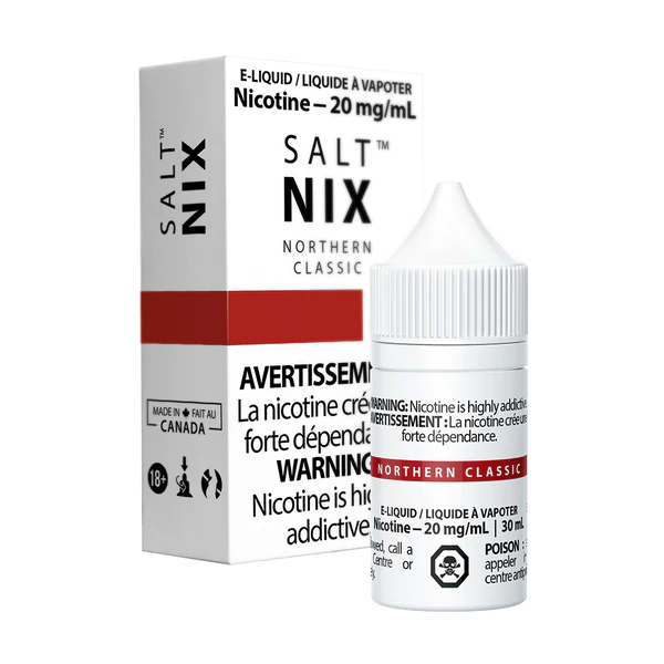 Salt Nix E-Liquid Northern Classic 20mg 30ml (Provincial)