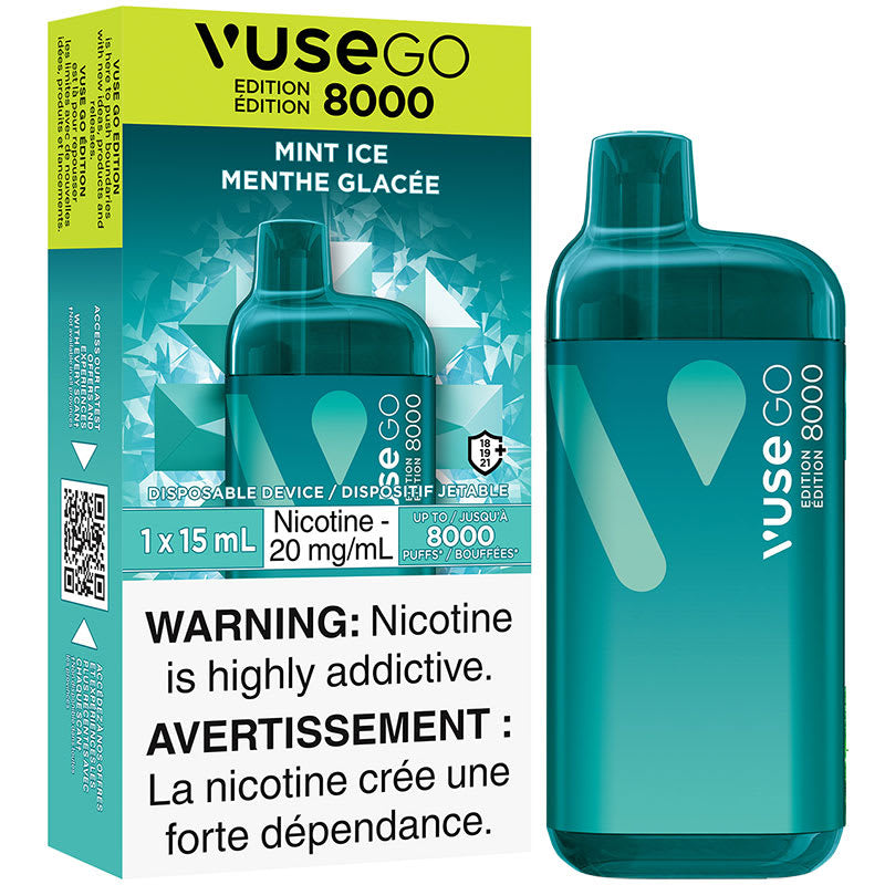 Vuse go 8000 mint ice 20mg disposable