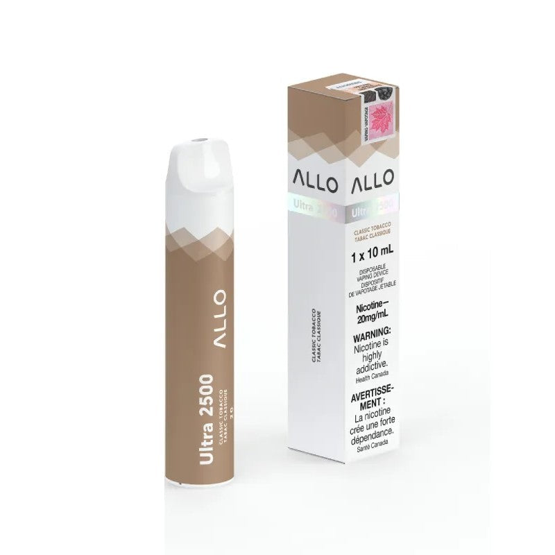 Allo Ultra 2500 Classic Tobacco 20mg Disposable Provincial