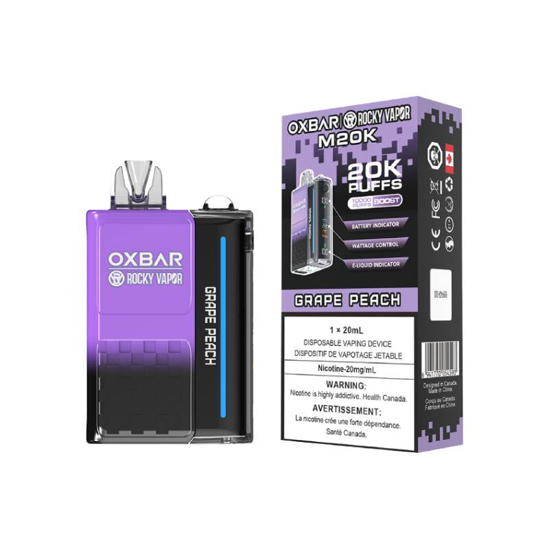 Oxbar M20K Grape peach 20mg/ml disposable