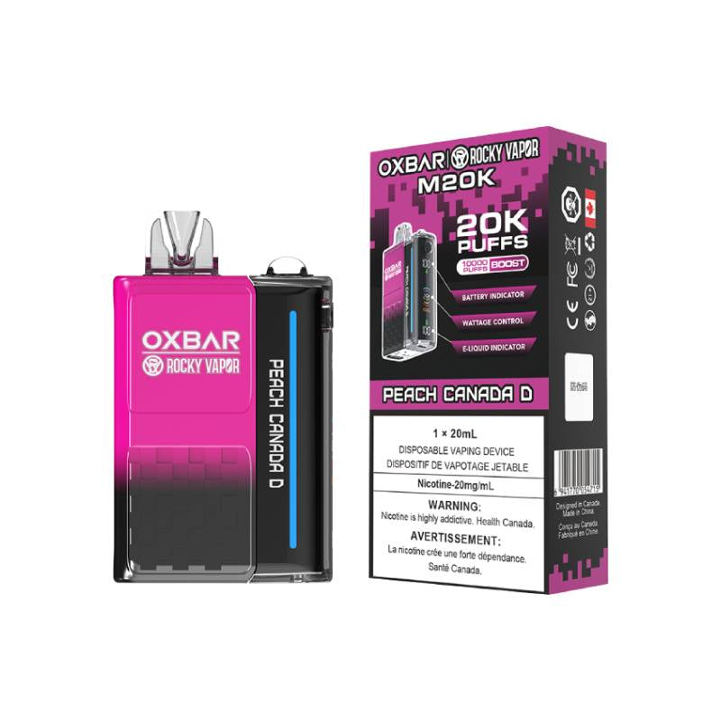 Oxbar M20k peach Canada d 20mg/ml disposable