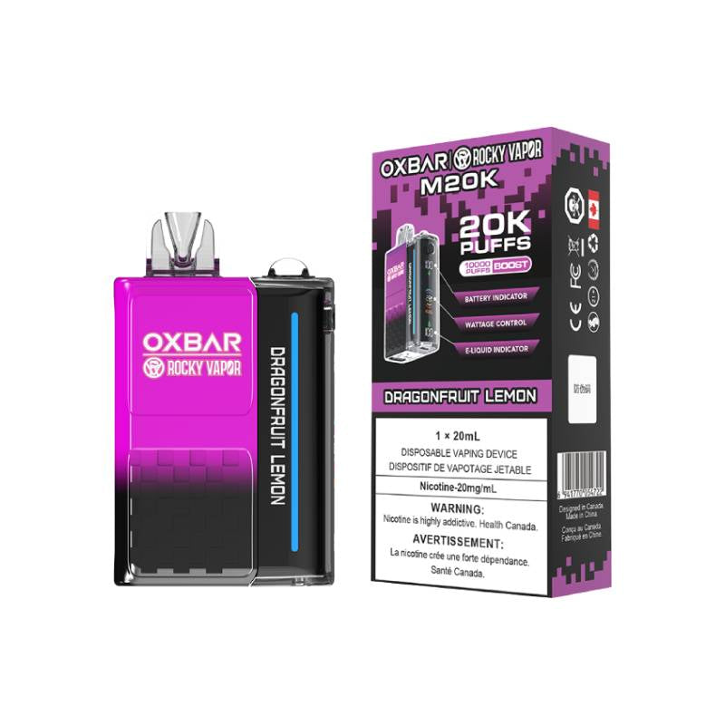 Oxbar m20k dragonfruit lemon 20mg/ml disposable