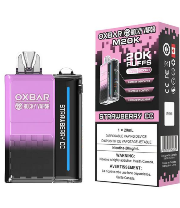 Oxbar m20k strawberry cc 20mg/ml disposable