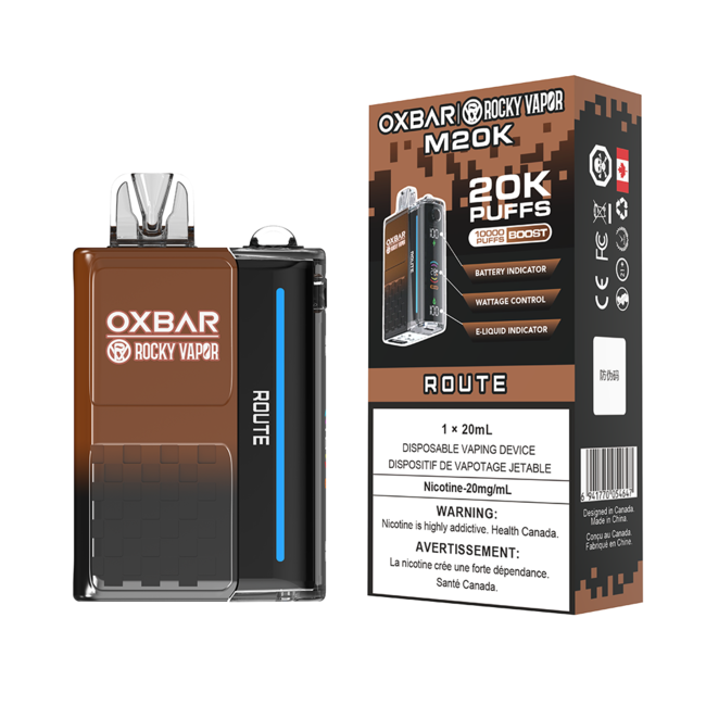 Oxbar M20k Route 20mg/ml disposable provincial