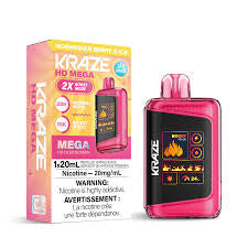 Kraze HD Mega 20k Norwegian Berry G Ice 20mg disposable provincial