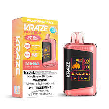 Kraze HD mega 20k Frizzy Peach G Ice 20mg disposable provincial