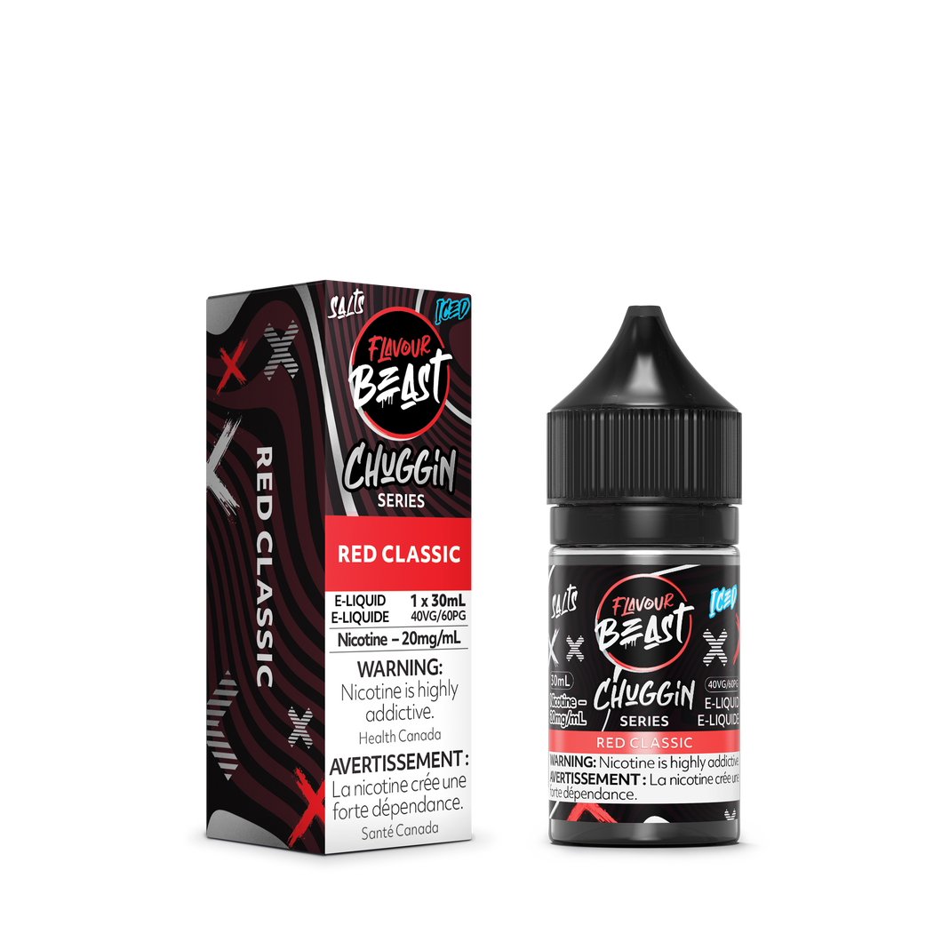 Flavour beast e-liquid Chuggin Red Classic Iced 20mg/ml 30ml provincial
