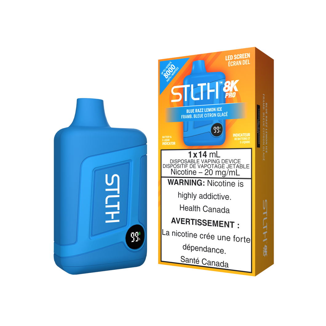 Stlth 8k pro Blue Razz Lemon Ice 20mg disposable (provincial)