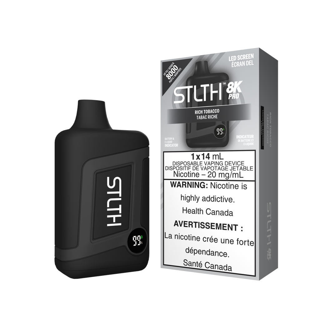 Stlth 8k pro Rich Tobacco 20mg disposable (provincial)