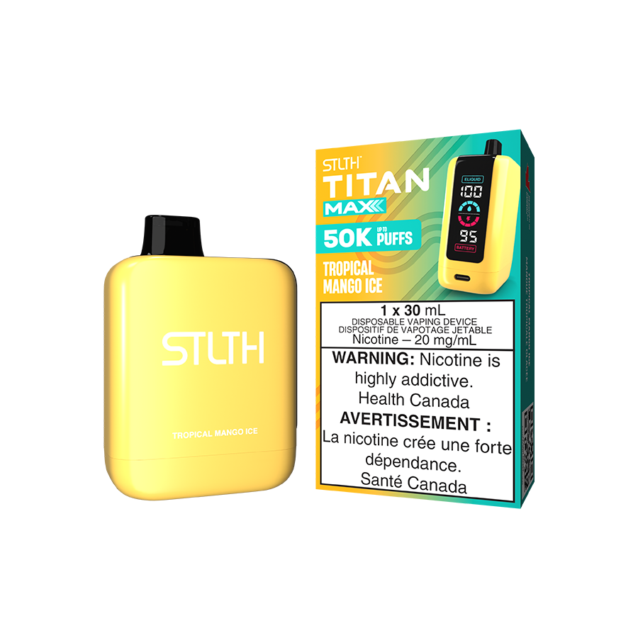 Stlth Titan Max Tropical Mango Ice 50k puffs 20mg/ml disposable (provincial)