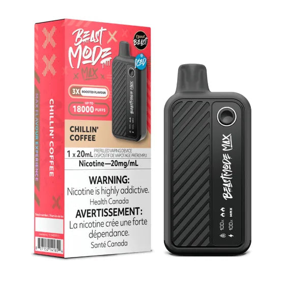 Flavour Beast Mode Max Chillin’ Coffee 18k puffs disposable provincial