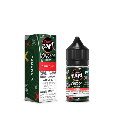Flavour beast e-liquid Chuggin Canada D Iced 20mg/ml 30ml provincial