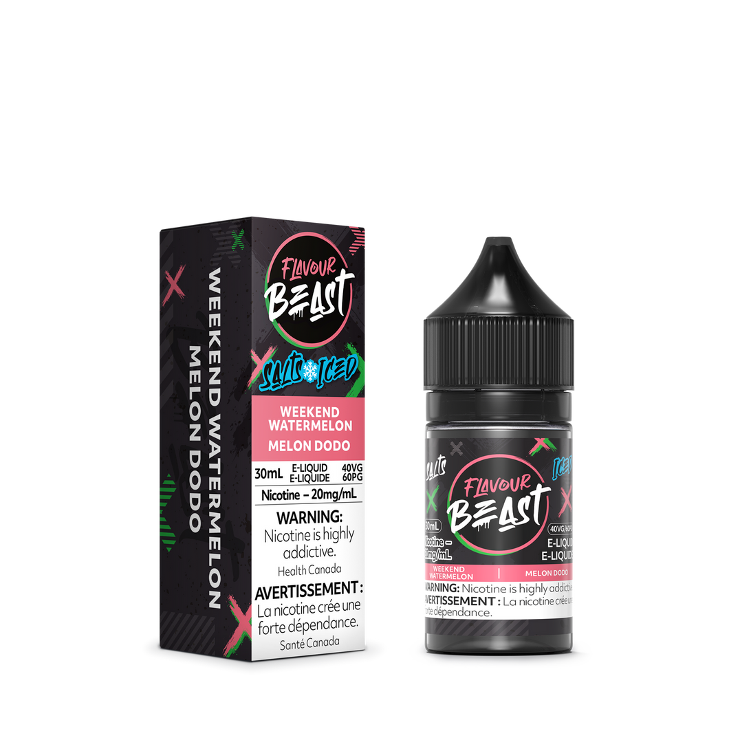 Flavour beast e-liquid Weekend Watermelon Iced 20mg/ml 30ml provincial