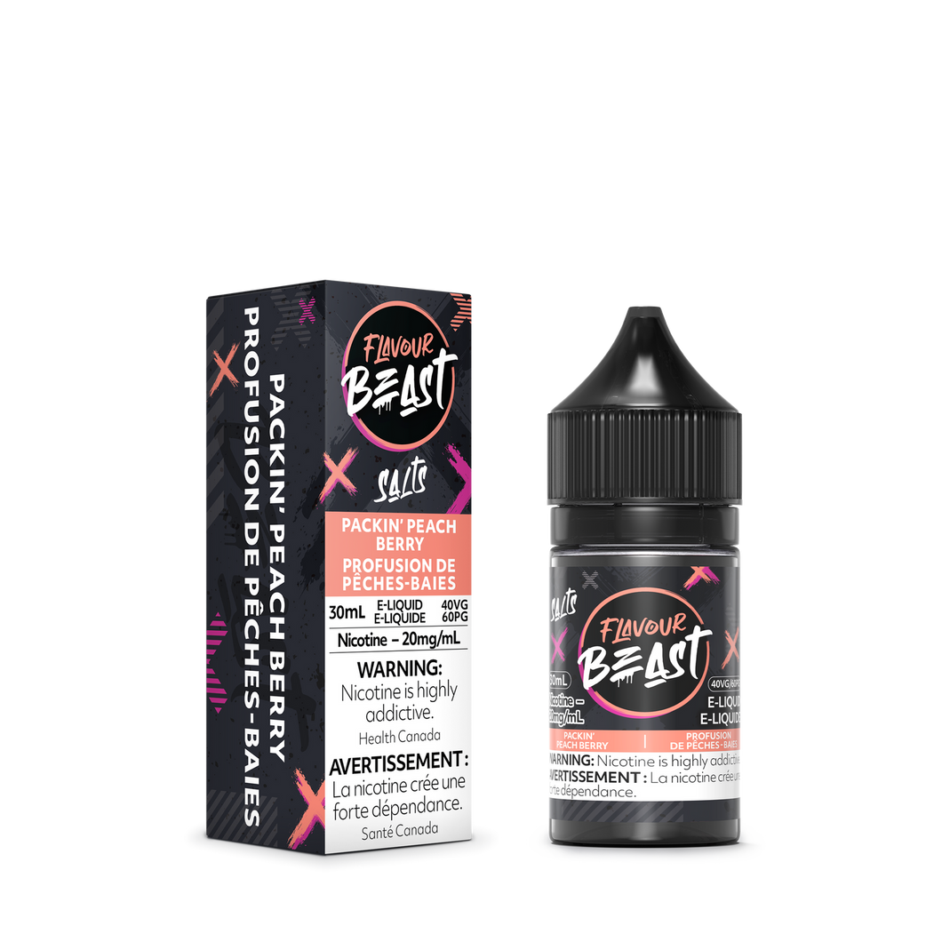 Flavour beast e-liquid Packin’ Peach Berry  20mg/ml 30ml