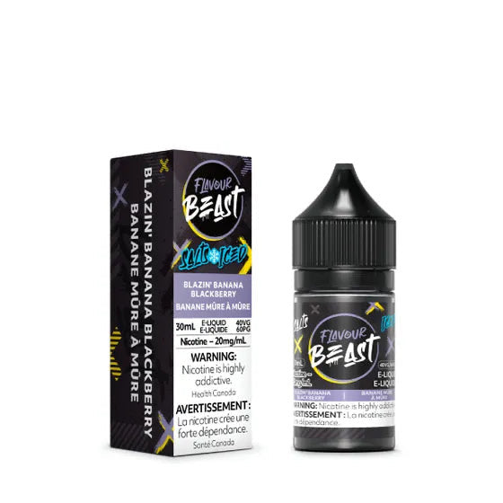 Flavour beast e-liquid Blazin’ Banana Blackberry Iced 10mg/ml 30ml provincial