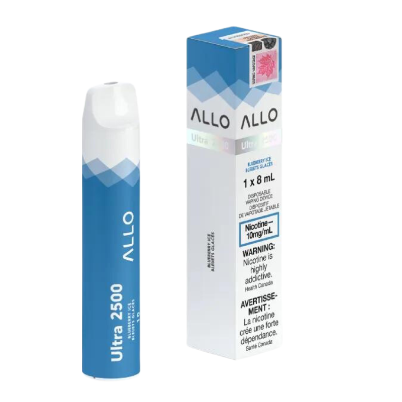 Allo Ultra 2500 Blueberry Ice 10mg/ml Disposable Provincial