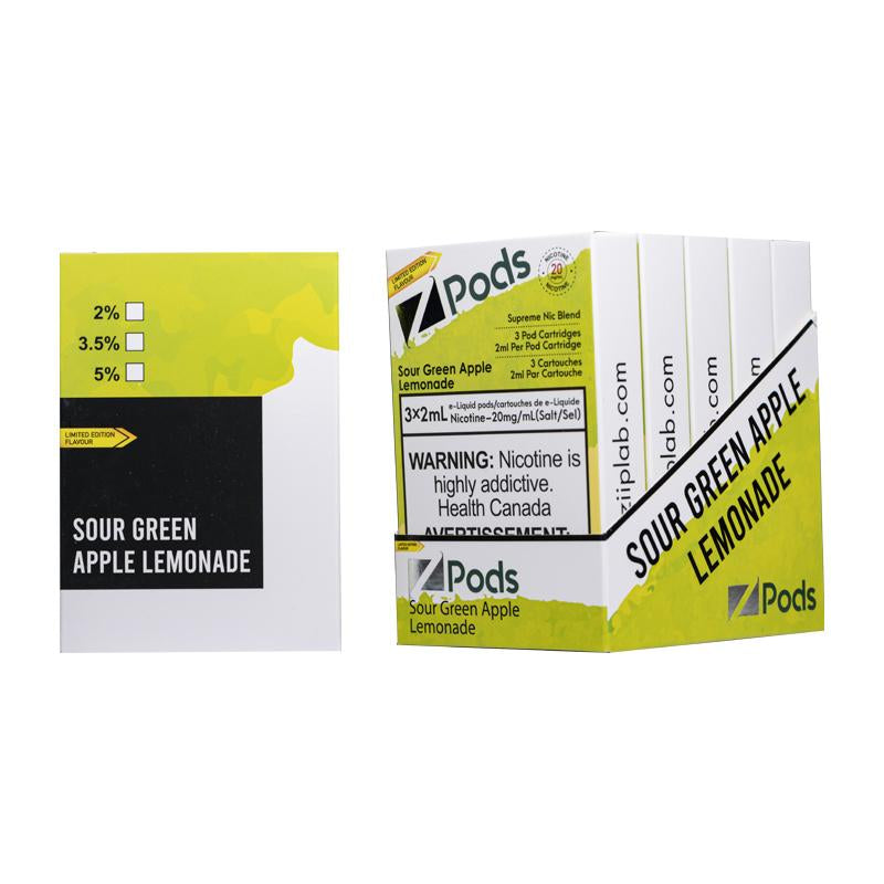 Z pods sour green apple lemon 20mg