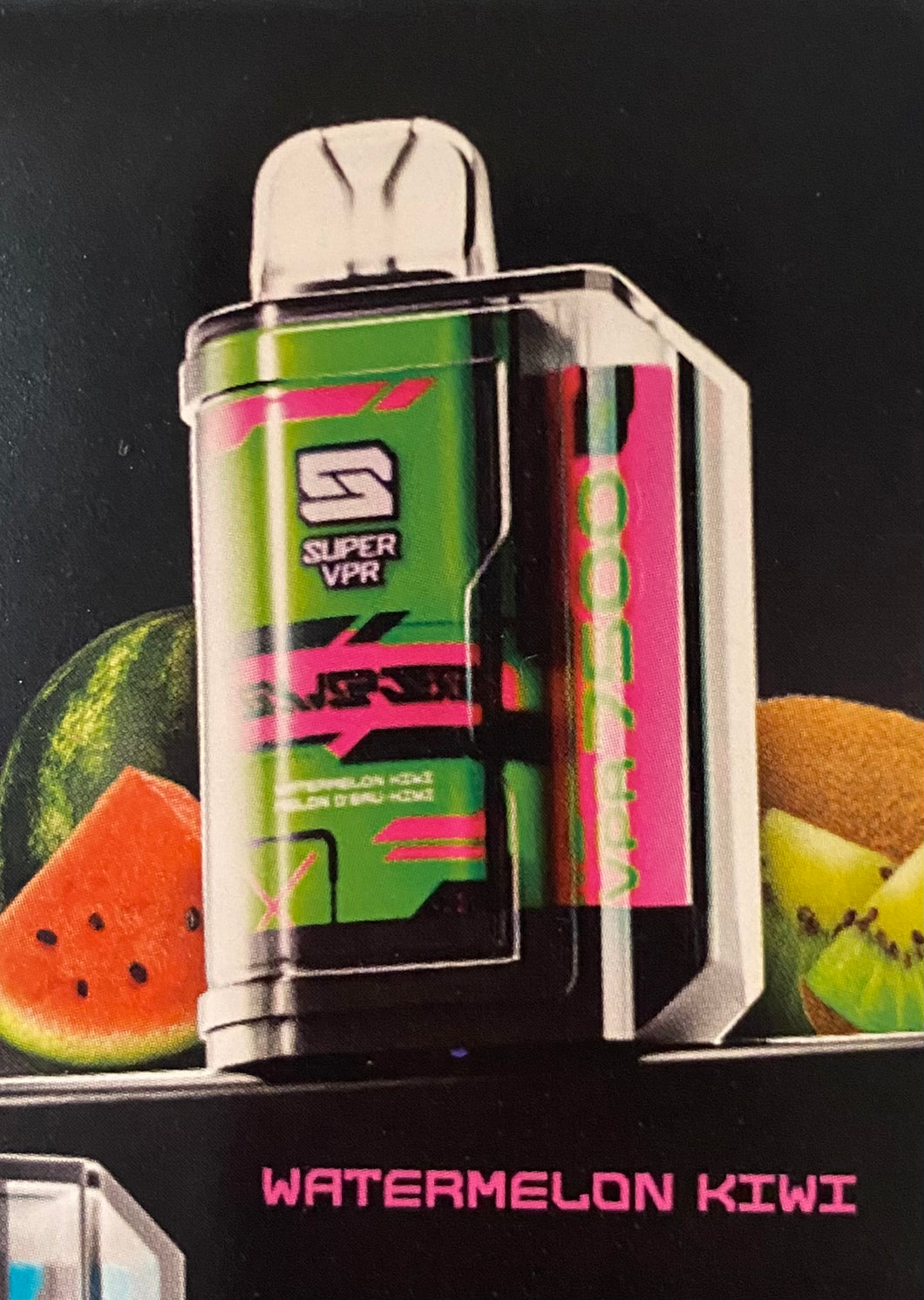 Super vpr watermelon kiwi 7500 puffs 20mg disposable