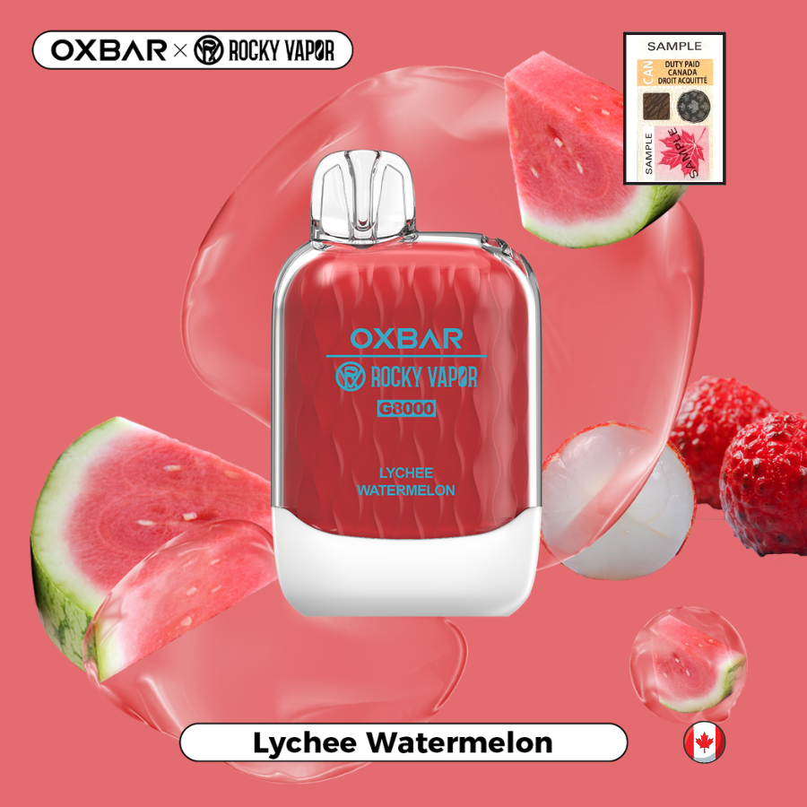 Oxbar 8000 lychee watermelon 20mg disposable