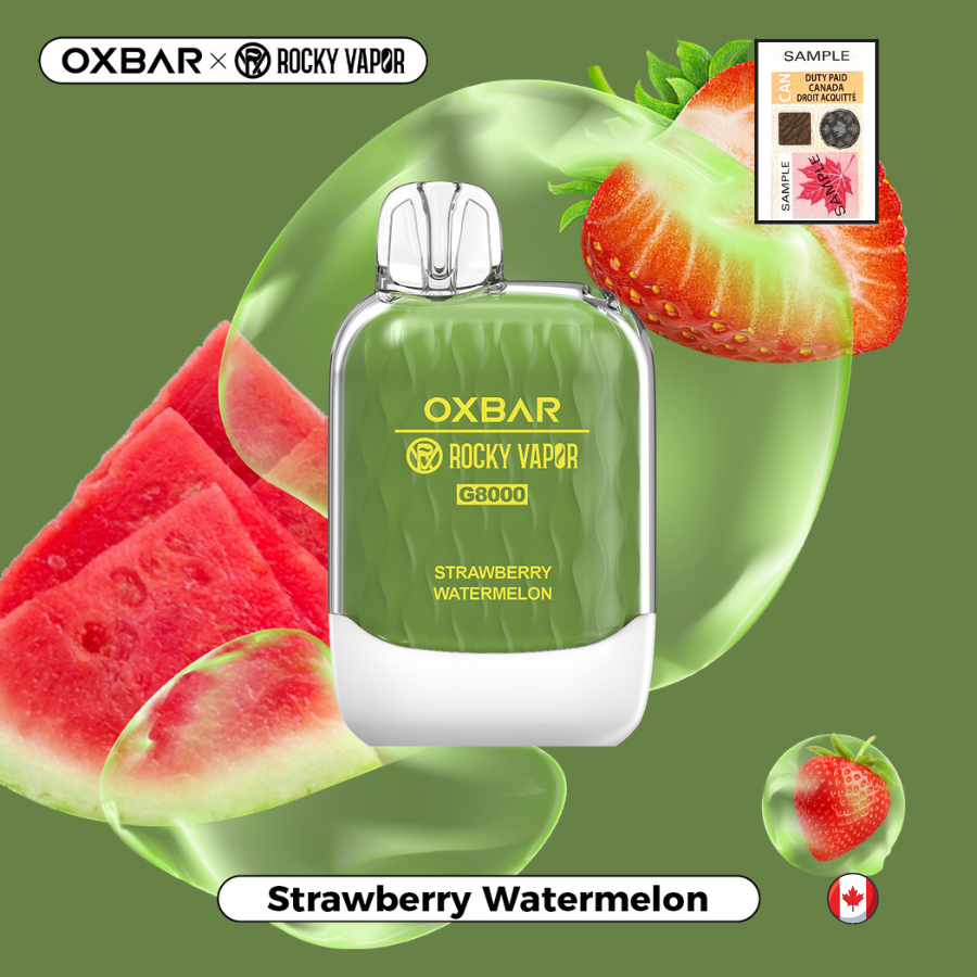 Oxbar 8000 strawberry watermelon 20mg disposable