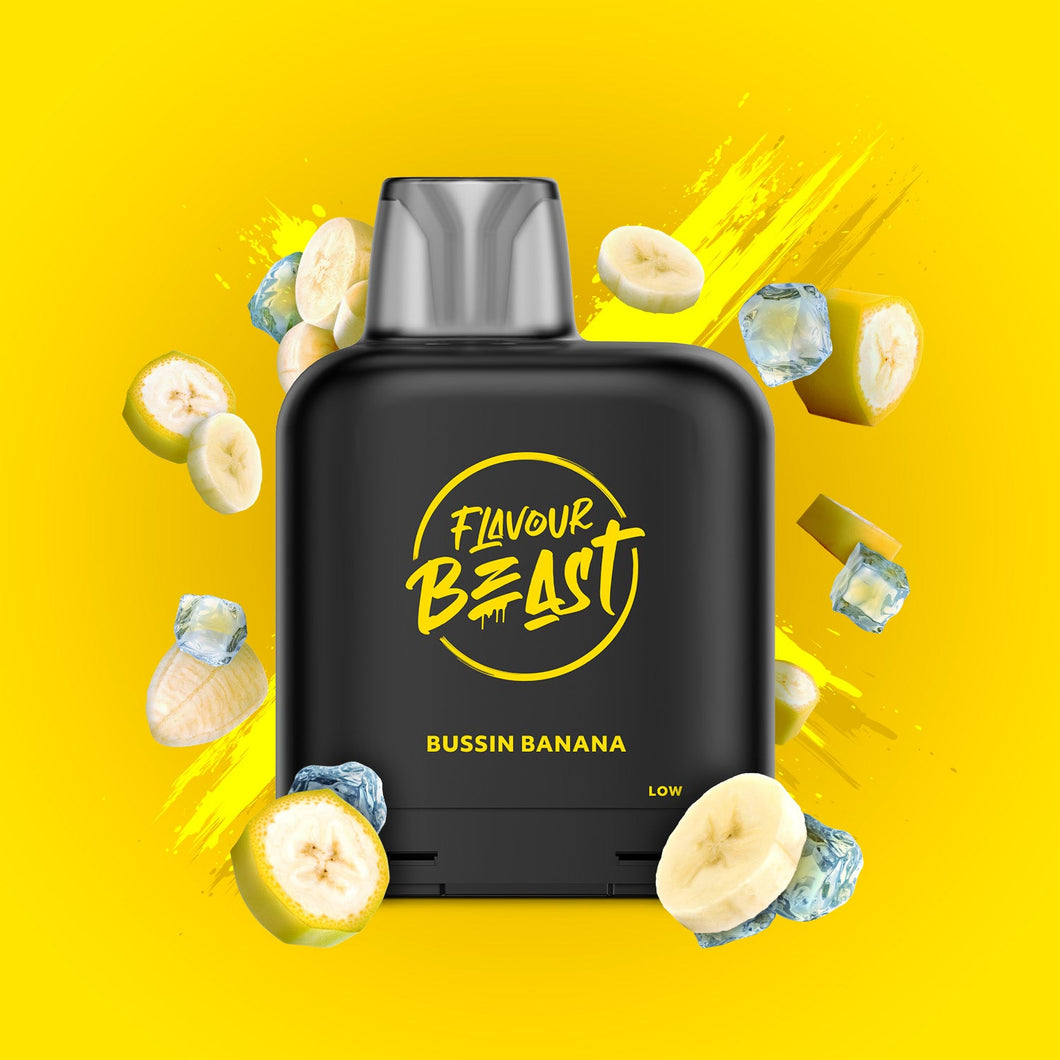 Flavour Beast Level X G2 Ultra Bussin’ Banana Iced 50k Puffs Pod (Provincial)