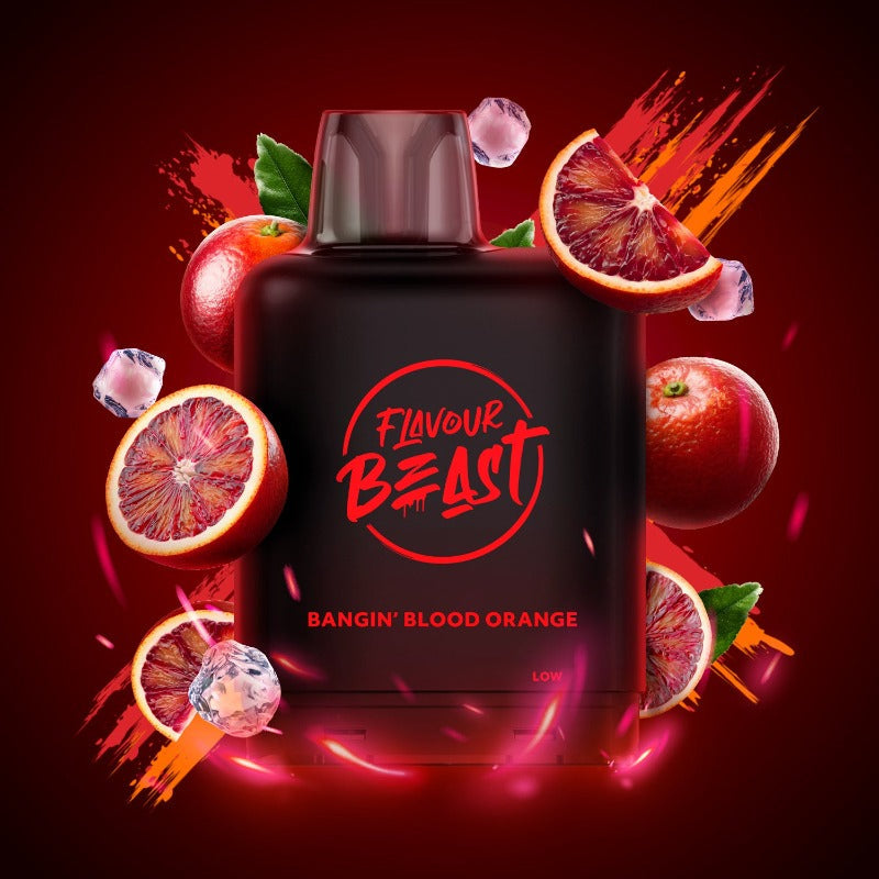 Flavour Beast Level X G2 Ultra Bangin’ Blood Orange Iced 50k Puffs Pod (Provincial)