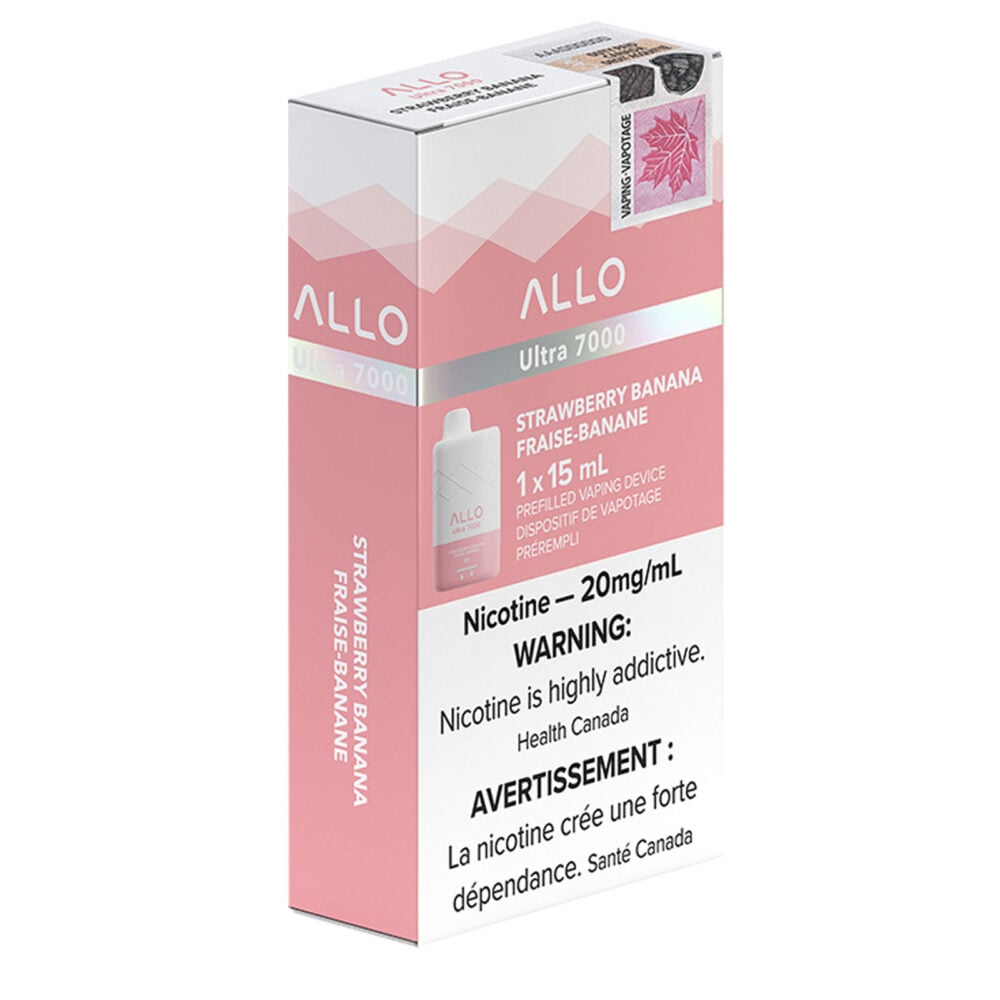 Allo ultra 7000 strawberry banana 20mg/mL disposable