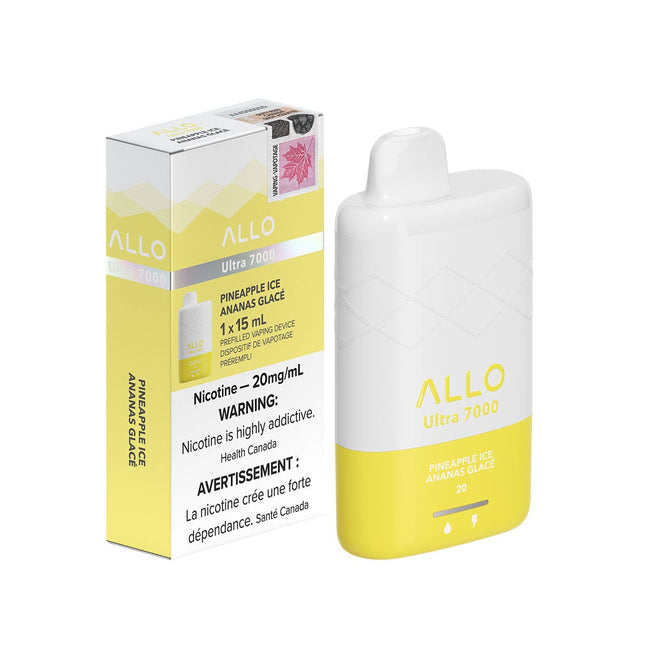 Allo ultra 7000 pineapple ice 20mg/mL disposable