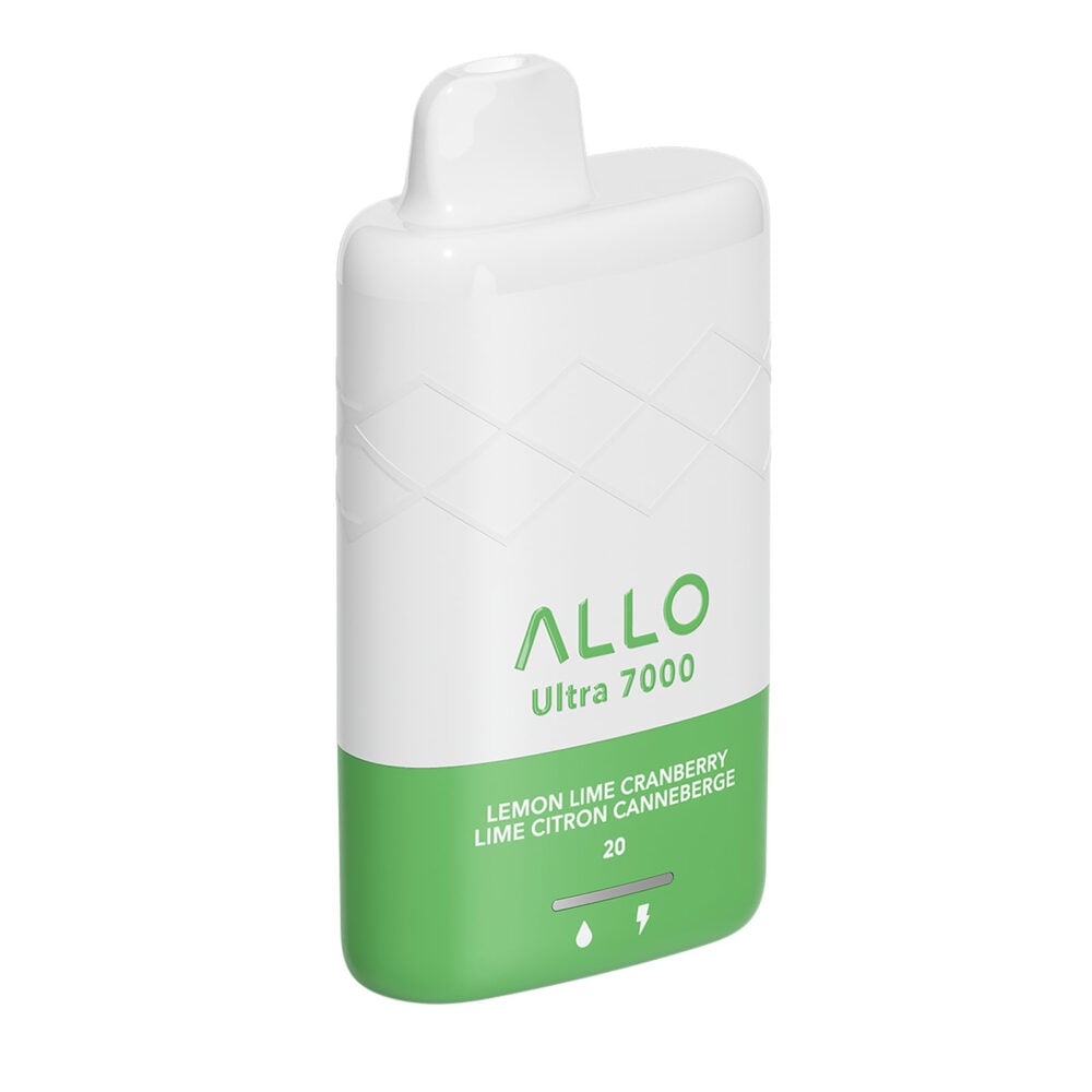 Allo ultra 7000 lemon lime cranberry 20mg/mL disposable