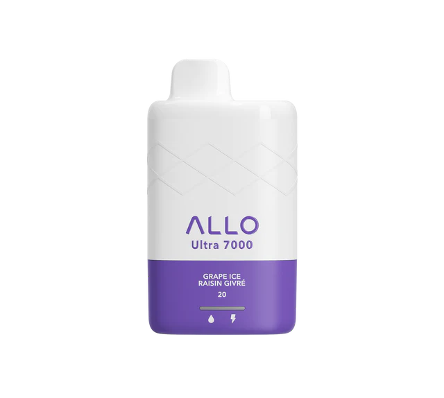 Allo ultra 7000 grape ice 20mg/mL disposable