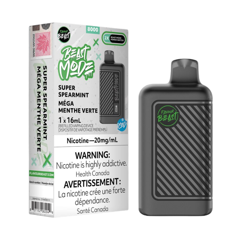 Flavour beast 8k Super Spearmint Iced 20mg disposable