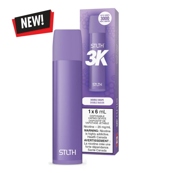 Stlth 3k Double Grape 20mg disposable vape provincial