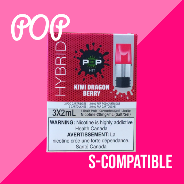 Pop hit pods kiwi dragon berry 20mg