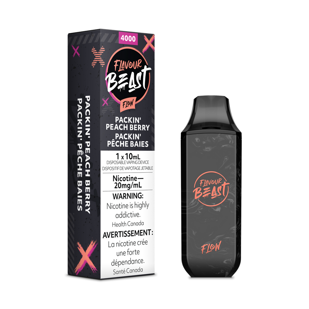 Flavour Beast 5000 Packin’ Peach Berry 20mg disposable