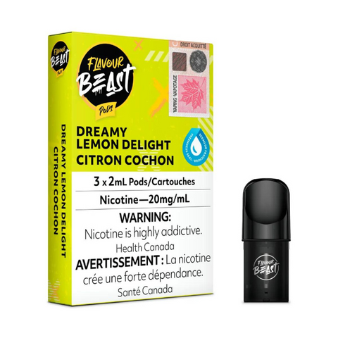 Flavour beast pods dreamy lemon delight