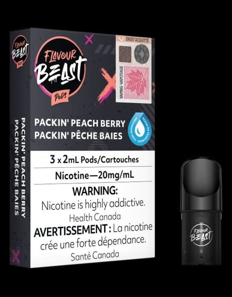 Flavour beast pods packin peach berry