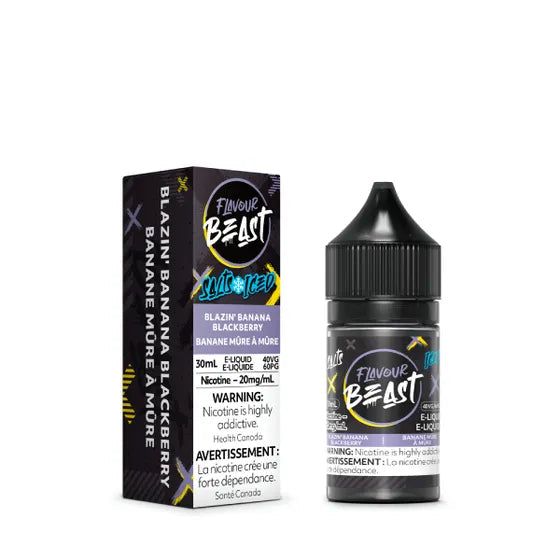 Flavour beast e-liquid Blazin’ Banana Blackberry Iced 20mg/ml 30ml provincial
