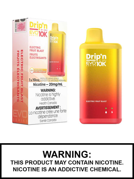 Drip’n evo 10k puffs electric fruit blast 20mg disposable