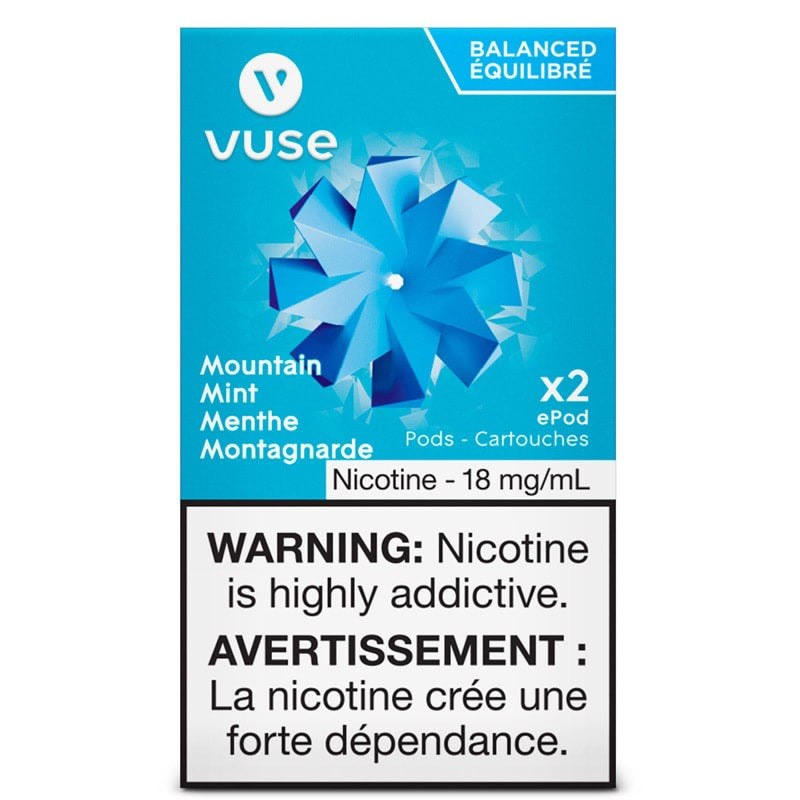 Vuse epod mountain mint 18mg/ml ×2