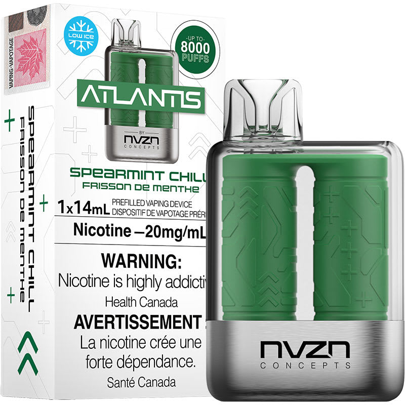 Atlantis by NVZN 8000 puffs Spreamint Chill 20mg disposable